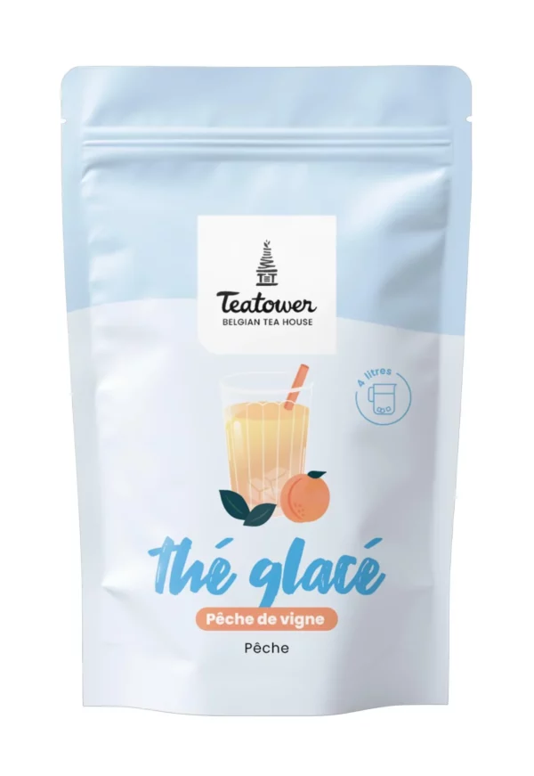 Thé glacé - Rooibos -Pêche - Pêche de vigne BIO - Teatower BE-BIO-01